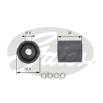 Ролик ремня ГРМ VAG A1 3 4 5 6 1.6 2.0TDI 10-, Q3 Gates арт. T42044