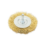 Щетка для дрели плоская 75 мм со шпилькой латуниро ARNEZI арт. R8041075