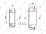 Подшипник ступичный к-т 2 шт. | зад | LYNXauto арт. WB1276
