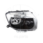 Фара правая RENAULT Duster черная NSP арт. NSP07260101891R