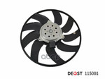 Вентилятор радиатора двигателя AUDI Q3 (8U) 06,11- DEQST арт. 115001