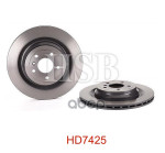 Диск тормозной задний MB ML GLE  W166 C292  13    AMG sport pack HSB арт. HD7425