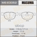 Колодки тормозные пер. BMW X5 (E70, F15) X6 (E71, F16) Masuma арт. MSE0052
