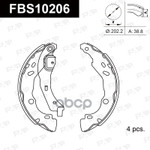 КОЛОДКИ ТОРМОЗНЫЕ БАРАБАННЫЕ FAP арт. FBS10206