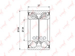Подшипник ступицы передний (37x34x64) CHEVROLET Aveo(T200-55) 1.2-1.5 06&gt; / Kalos 1.2-1.4 05&gt; LYNXauto арт. WB1241