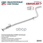 Резонатор Fiat Albea,Siena ‘CBD’ (51796895) CBD арт. CBD120031