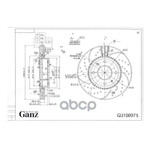 Диск тормозной GANZ арт. GIJ10097S