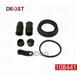 Ремкомплект тормозного суппорта (для поршня O 48 mm, суппорт ATE). Применяемость: FORD Fiesta IV 95- DEQST арт. 108441