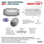Гофра глушителя CBD арт. CBD311003