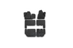 Коврики 3D в салон FORD Tourneo Custom, 01/2013-&gt;, 9 seats, 6 шт. (полиуретан) ELEMENT арт. CARFRD00029K