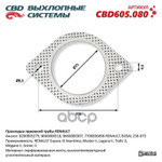 Прокладка глушителя приемной трубы RENAULT CBD арт. CBD605080