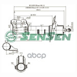 Амортизатор подвески передний левый газовый Excel-G Hyundai i30, KIA Ceed 1.4-1.6CRDi 12-15&gt; Sensen арт. 42141609