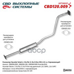 Резонатор Hyundai Solaris1, Kia Rio3, Kia X-line 2011-16 г.в.‘СВД’ (нерж.) CBD арт. CBD120009
