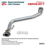 Резонатор (труба промежуточная) Great Wall Safe F1 (полукруглый фланец). Нержаве CBD арт. CBD120051