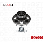 Ступица колеса с подшипником задняя HONDA СIVIС III-VI -01 w/o ABS trumb brake system DEQST арт. 107090