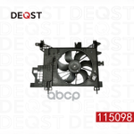 Вентилятор радиатора двигателя RENAULT DUSTER 04.10- DEQST арт. 115098