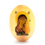 Икона из селенита “Казанская”на липучке,  38*55мм.
