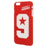 Чехол для Iphone 6+ красный “9 звёзд”