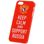 Чехол для iPhone 6+ “KEEP CALM AND SUPPORT RUSSIA”