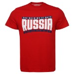 Футболка мужская красная “Russia”