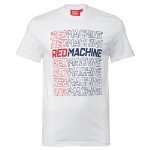Футболка мужская оверсайз “Red Machine” белая