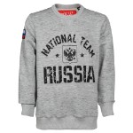 Свитшот детский Серый “National Team Russia”