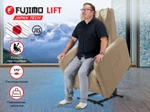 Кресло-реклайнер электрический с подъемом и массажем FUJIMO LIFT CHAIR Ваниль