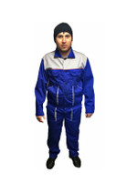 Костюм мастер-2 васильковый с серым