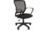 Офисное кресло Rick Ткань C-3 черная/сетка TW-01 черная