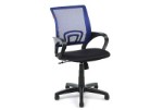 Офисное кресло Chairman 696 Ткань TW-11 (черная)/Сетка TW-05 (синяя)