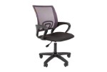 Офисное кресло Chairman 696 LT Ткань с-3 (черная)/Сетка серая TW-04