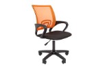 Офисное кресло Chairman 696 LT Ткань с-3 (черная)/Сетка оранжевая TW-66