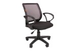 Офисное кресло Chairman  699 Ткань TW-11 (черная)/Сетка серая TW-04