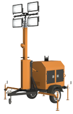 Мобильная осветительная станция "Светогор" МОС-9-1200С-5Д 1200 Вт 5 Кв Дизель Завод ОборонСвет