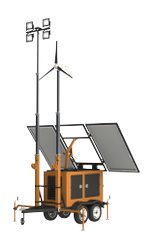 Солнечная мобильная осветительная станция "Светогор-С" СМОС-7(5,5)-400С-800А(5Д) с ветрогенератором 400 Вт Завод ОборонСвет
