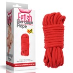 Красная веревка для связывания Fetish Bondage Rope, 10 метров