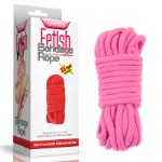 Розовая веревка для связывания Fetish Bondage Rope, 10 метров
