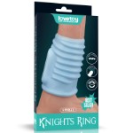 Насадка на пенис Vibrating Spiral Knights Ring Blue