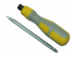 Отвертка комбинированная 130 мм хром-ванадиевая сталь прорезиненная ручка SKRAB 41185