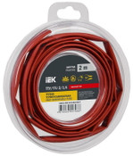 Трубка термоусадочная ТТУ нг-LS 3⁄1.5 красн. (уп.2м) IEK UDR12-003-D15-002-K04-T, 1УП.2 м