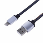 Кабель USB-Lightning для iPhone/2,4A/nylon/denim/1m/REXANT, 1шт