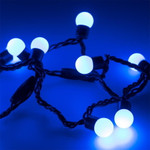 Светодиодная гирлянда ARD-Ball-Classic-D17.5-10000-Black-100LED Blue (230V, 7W), 1шт