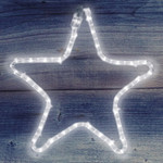 Фигура Звездочка цвет ТЕПЛЫЙ БЕЛЫЙ, размер 30x28 см NEON-NIGHT, 1шт