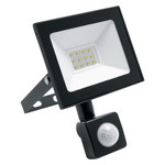 Светодиодный прожектор Saffit с встроенным датчиком SFL80-20 IP65 20W 6400K черный, 1шт