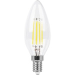 Лампа светодиодная, (11W) 230V E14 4000K прозрачная, LB-713, 1шт