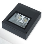 Светодиодный светильник Isix-DG (AC100-240V, 2х1W Edison, темно-серый) (теплый белый 3000K), 1шт