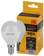 Лампочка светодиодная Kodak LED KODAK P45-11W-865-E14 E14 / Е14 11Вт шар холодный дневной свет, 1шт