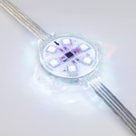Модуль управляемый Visor-SPI-5060-6-24V RGB 120deg (D40x12mm, 1.5W, IP68) (RGB), 40шт