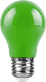 Лампа светодиодная,  (3W) 230V E27 зеленый, LB-375, 1шт