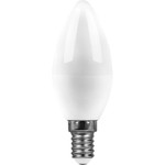 Лампа светодиодная, 13W 230V E14 2700K C37, SBC3713, 1шт